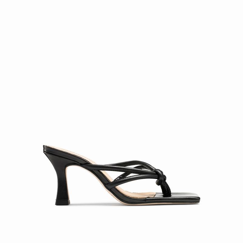 Sandalias de Salto Russell And Bromley Margarita Feminino Pretas | BOA763BY