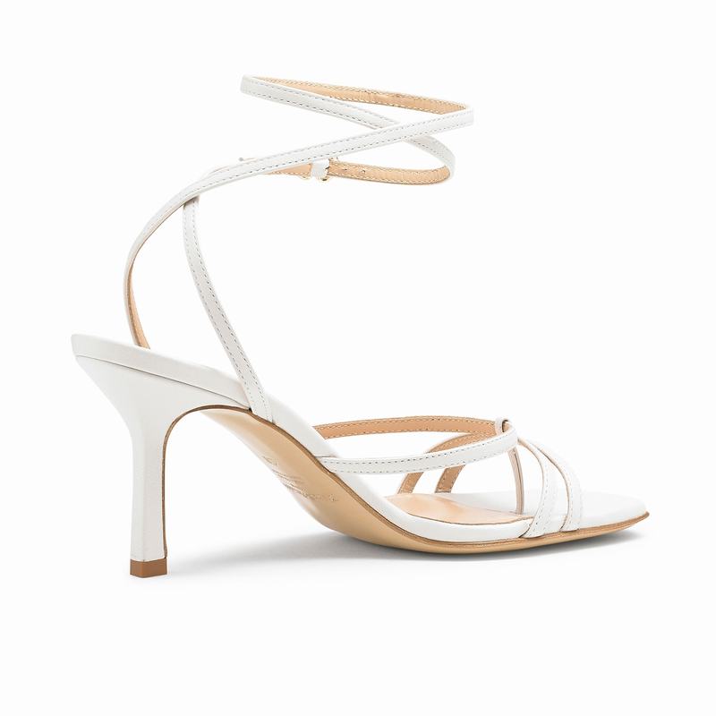 Sandalias de Salto Russell And Bromley Martini Feminino Creme Branco | FFQ4494IQ