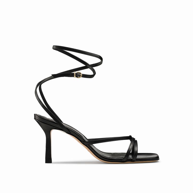 Sandalias de Salto Russell And Bromley Martini Feminino Pretas | GWH4129RY