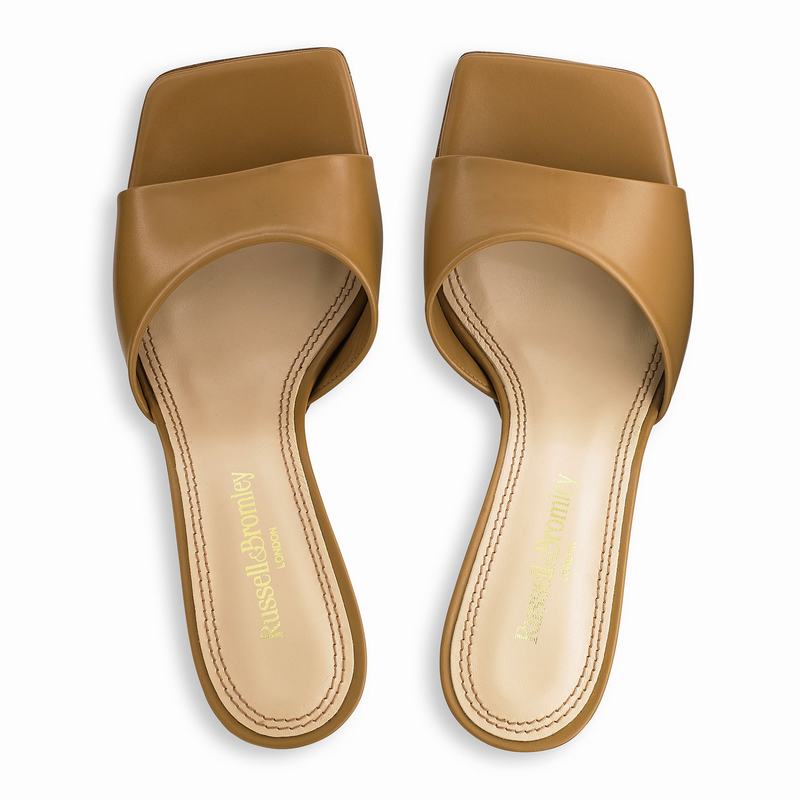 Sandalias de Salto Russell And Bromley Mojito Feminino Marrom | HJM668KA