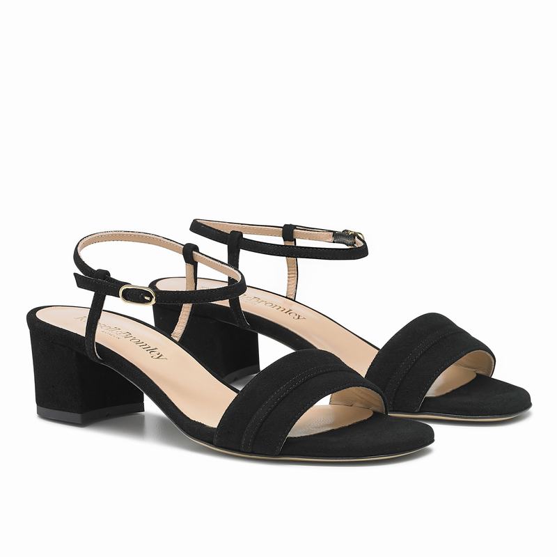 Sandalias de Salto Russell And Bromley Superblock Feminino Pretas | IPW87QK