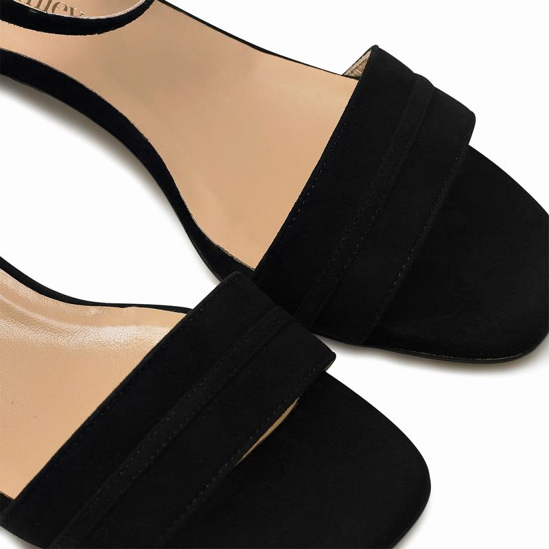 Sandalias de Salto Russell And Bromley Superblock Feminino Pretas | IPW87QK