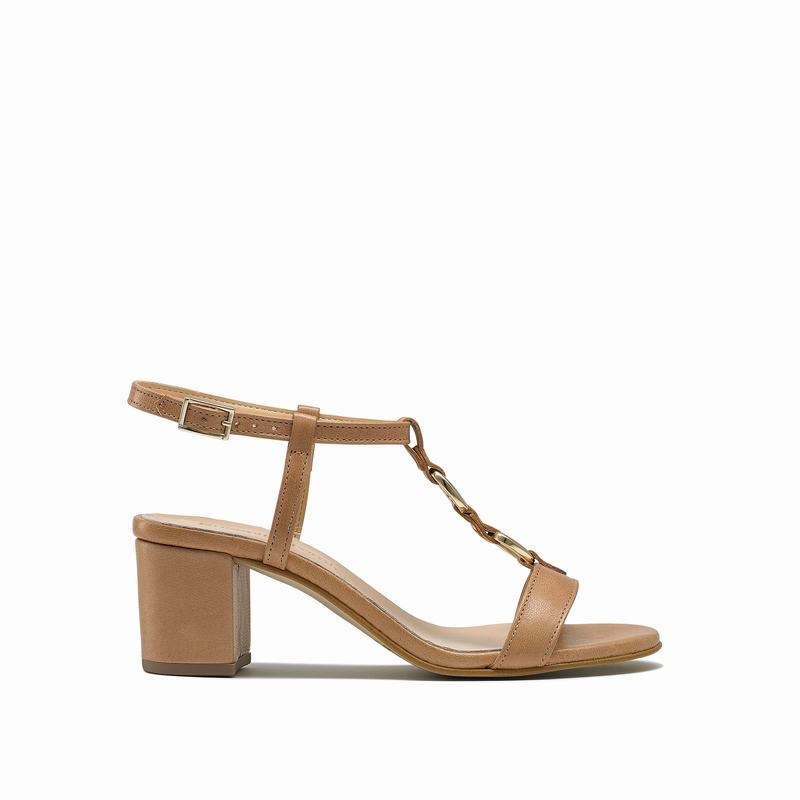 Sandalias de Salto Russell And Bromley Triumph Feminino Marrom | GTN8393JR