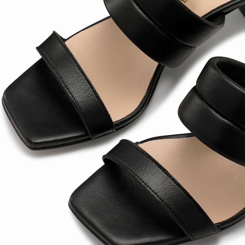 Sandalias de Salto Russell And Bromley Two Step Feminino Pretas | MBL3524DG