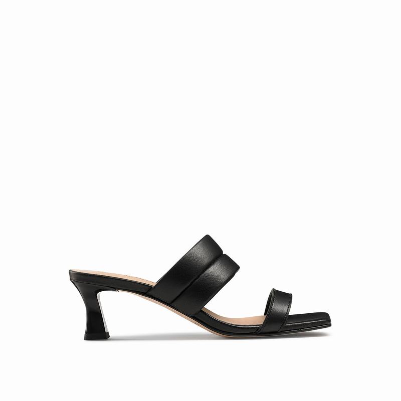 Sandalias de Salto Russell And Bromley Two Step Feminino Pretas | MBL3524DG