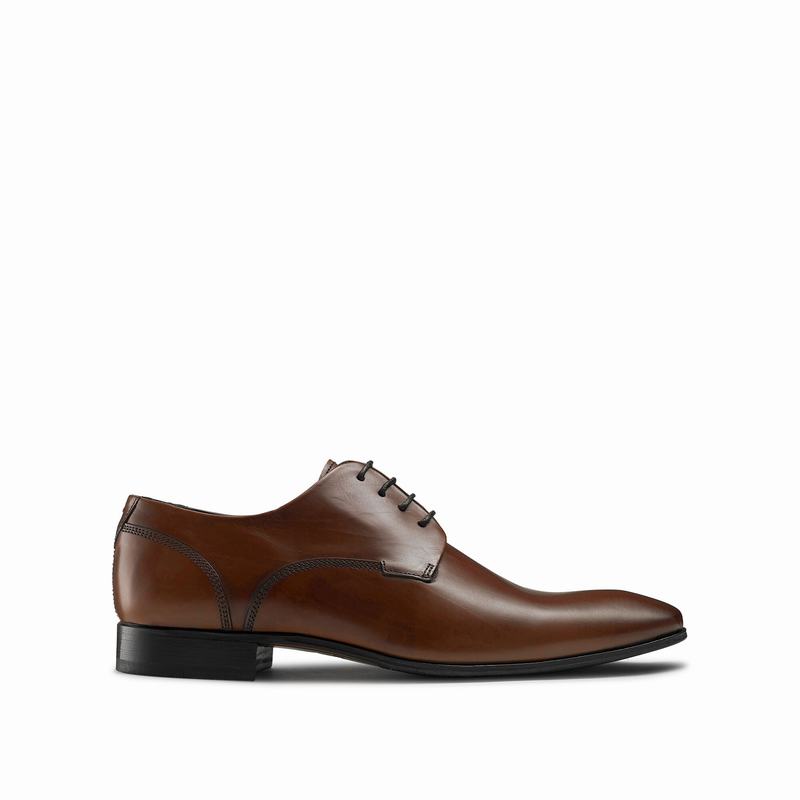 Sapato Derby Russell And Bromley City Masculino Marrom | BAK5385FR