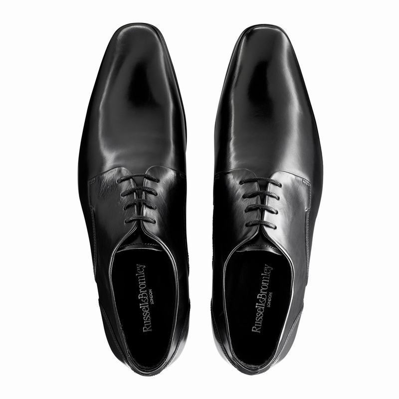 Sapato Derby Russell And Bromley City Masculino Pretas | HFI26100DR