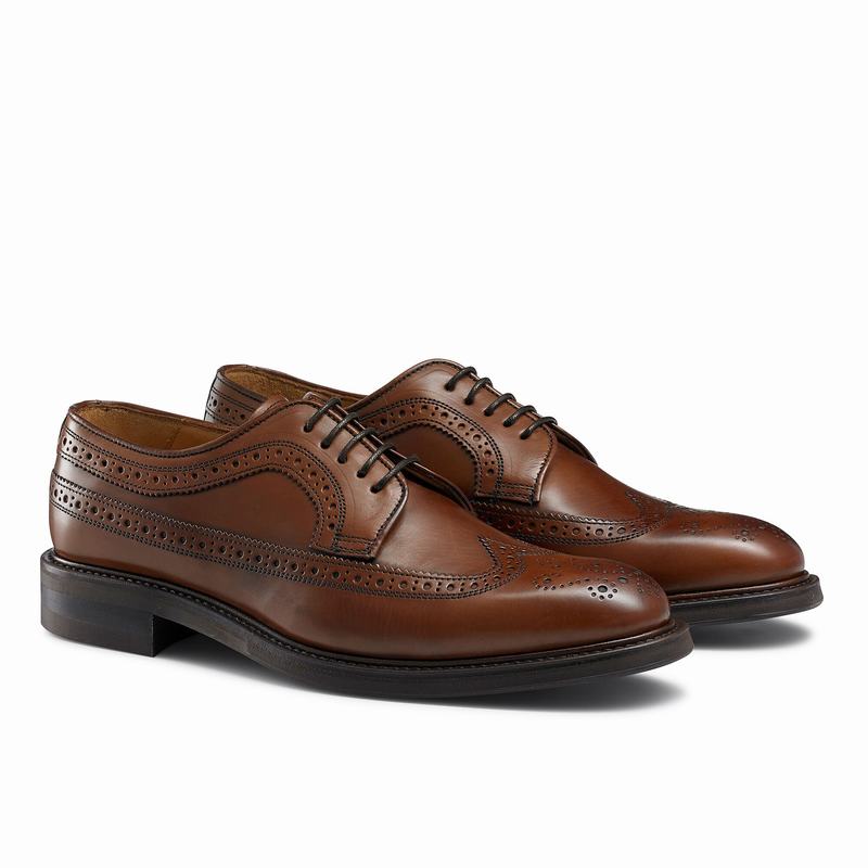 Sapato Derby Russell And Bromley Southport Masculino Marrom | HAP2615RM