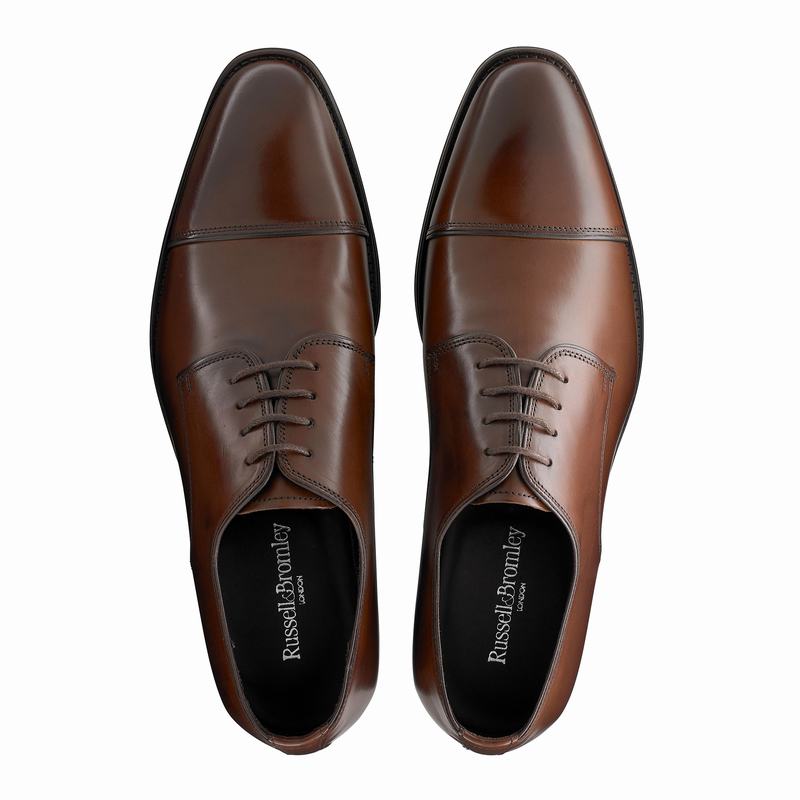 Sapato Derby Russell And Bromley Spectrum Masculino Marrom | KPE9517GR