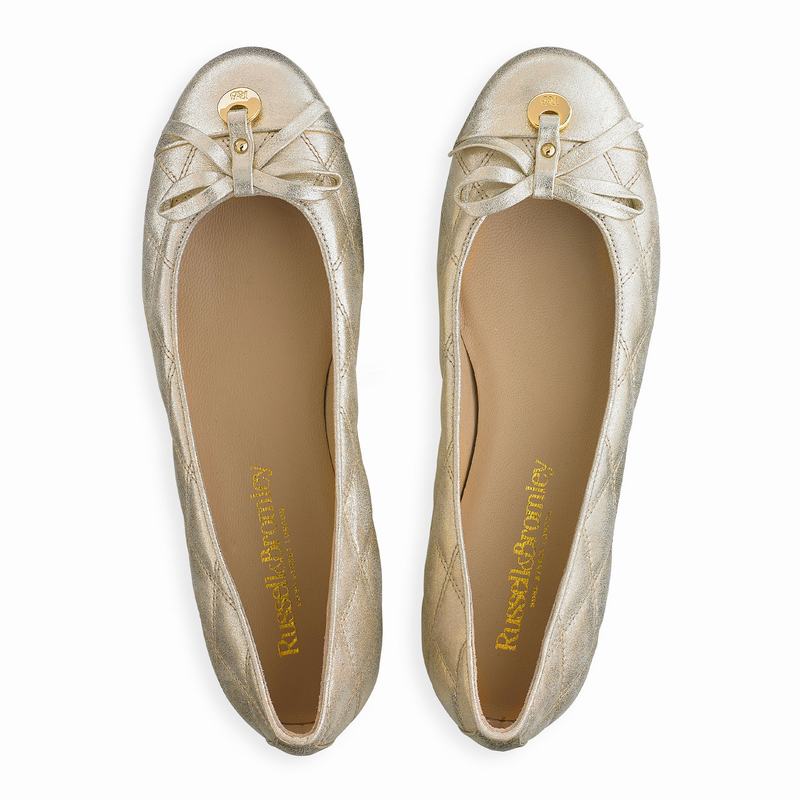 Sapatos De Ballet Russell And Bromley Charming Feminino Metallic | YEO3746SD