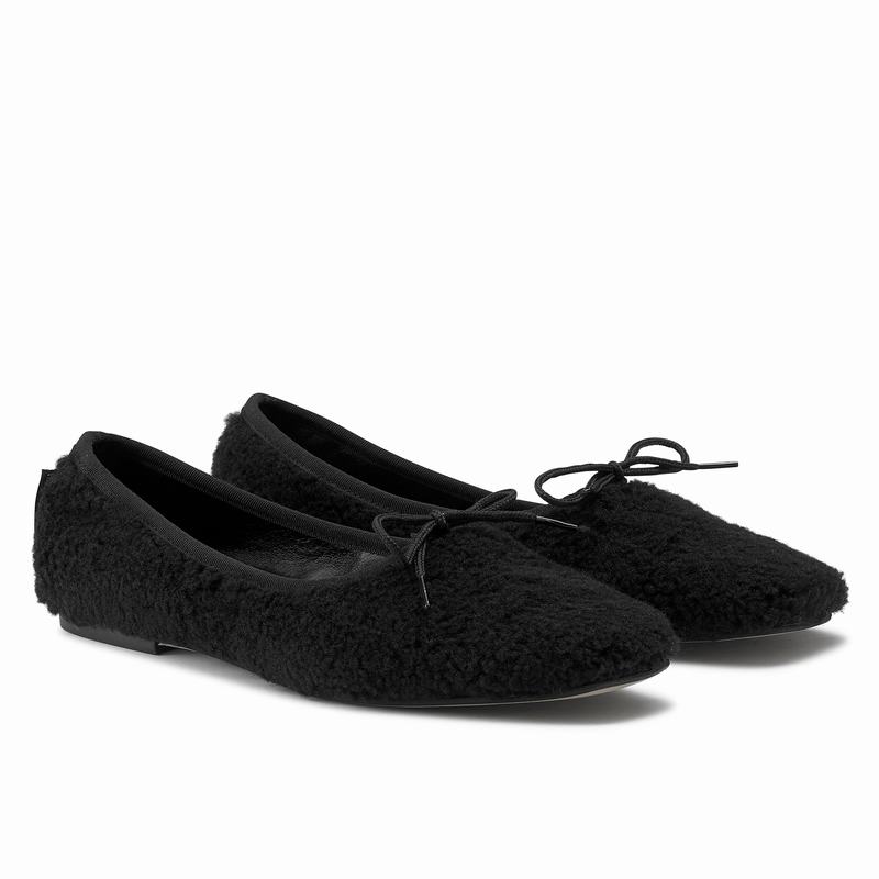 Sapatos De Ballet Russell And Bromley Cuddle Feminino Pretas | YWZ2626GQ