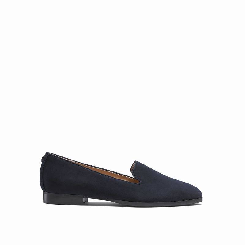 Sapatos De Ballet Russell And Bromley Smoking Feminino Azuis | WRB2789BZ