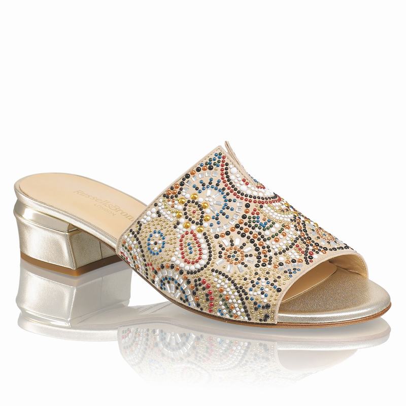 Sapatos Mules Russell And Bromley Beady Feminino Multicoloridas | GDD7458QU