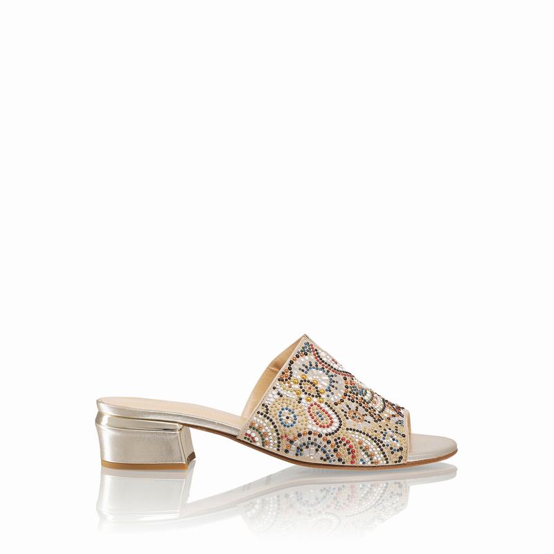 Sapatos Mules Russell And Bromley Beady Feminino Multicoloridas | GDD7458QU