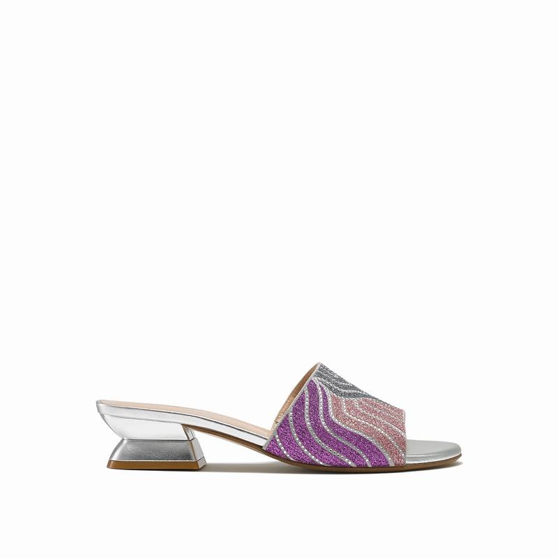 Sapatos Mules Russell And Bromley Mazemule Feminino Rosa | UXW907NB