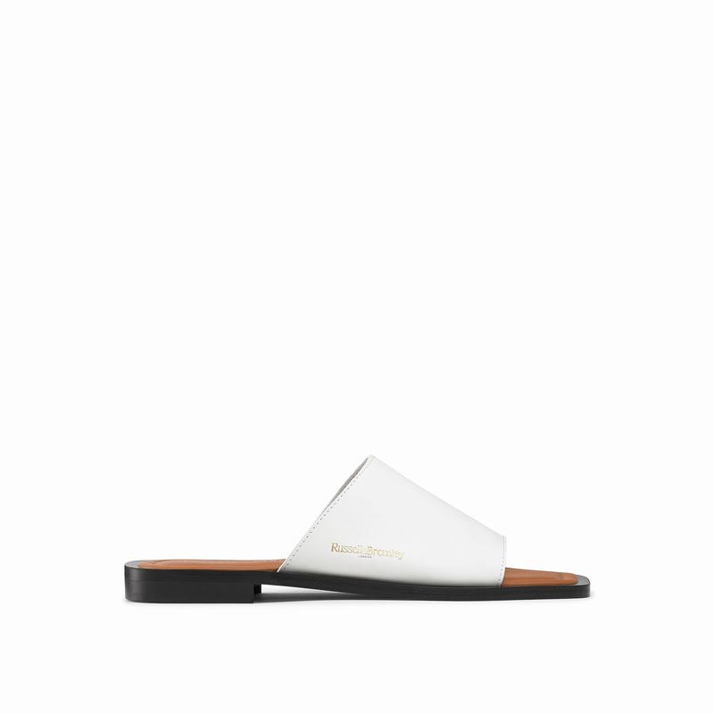 Sapatos Mules Russell And Bromley Tropez Feminino Branco | IWU3983ST