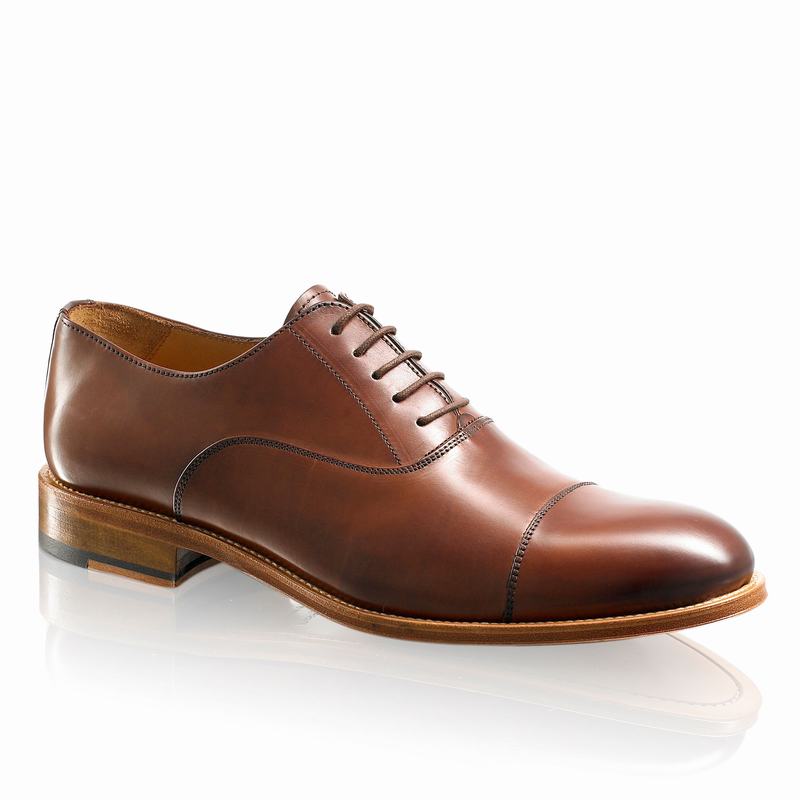 Sapatos Oxford Russell And Bromley Boris Masculino Marrom | AGH8854WX