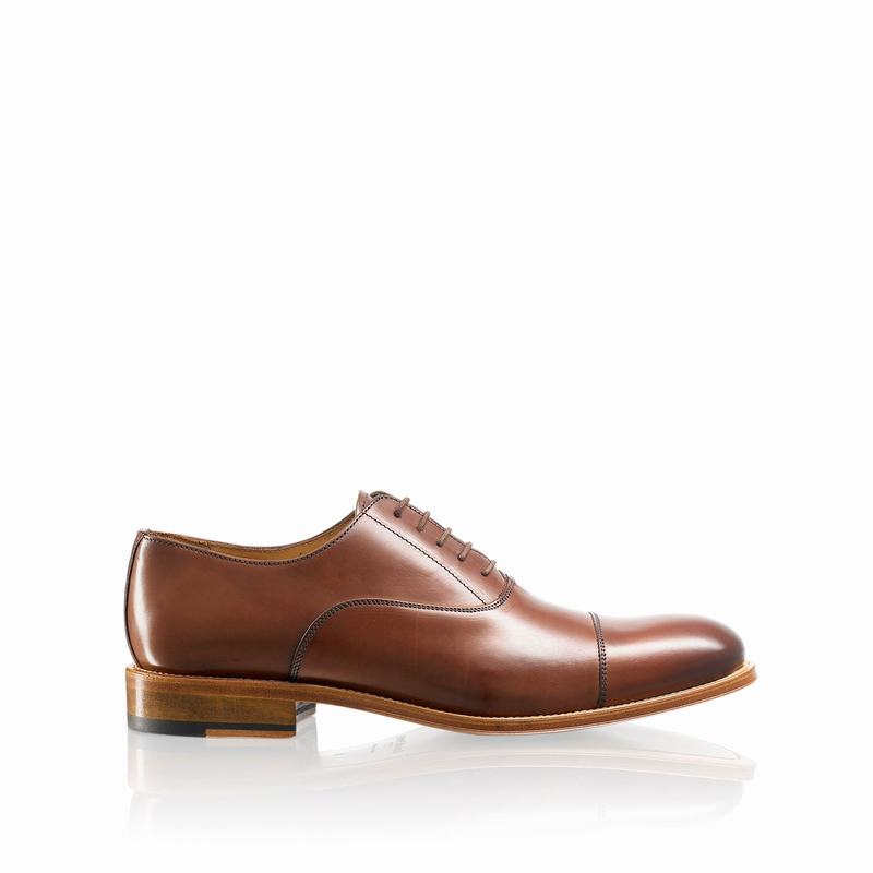 Sapatos Oxford Russell And Bromley Boris Masculino Marrom | AGH8854WX