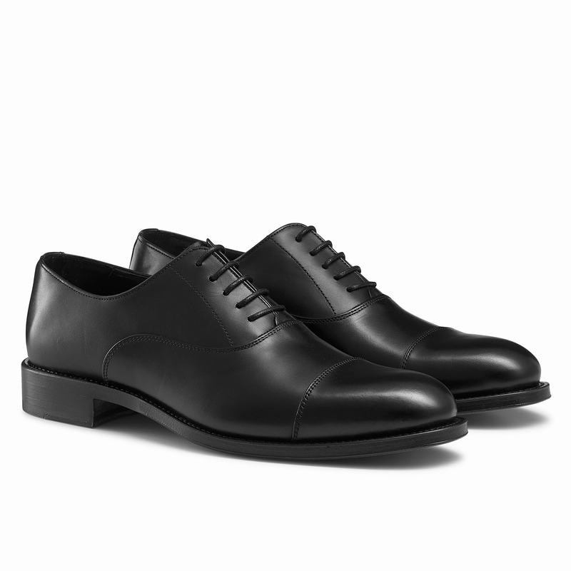 Sapatos Oxford Russell And Bromley Boris Masculino Pretas | ZIT2091RR