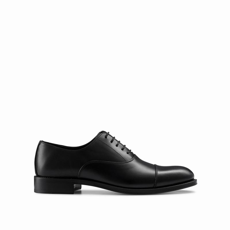 Sapatos Oxford Russell And Bromley Boris Masculino Pretas | ZIT2091RR