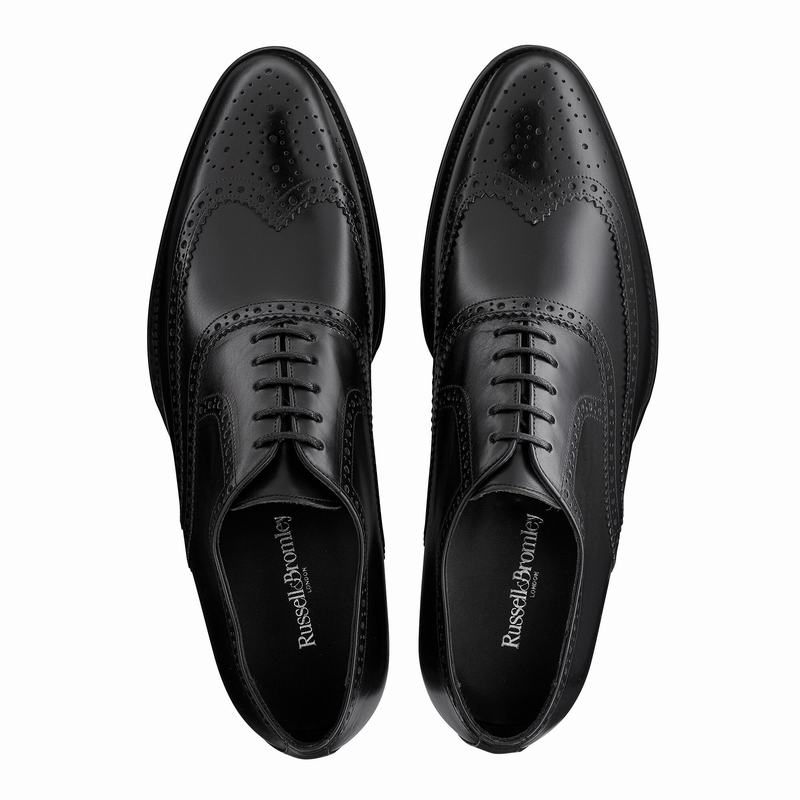 Sapatos Oxford Russell And Bromley Oak Masculino Pretas | FMB9012EP