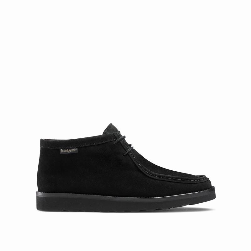 Sapatos de Amarrar Russell And Bromley Ontario Hi Masculino Pretas | HRU8225FU