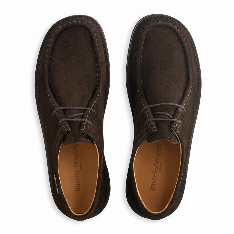 Sapatos de Amarrar Russell And Bromley Ontario Lo Masculino Marrom | YKR2751VU