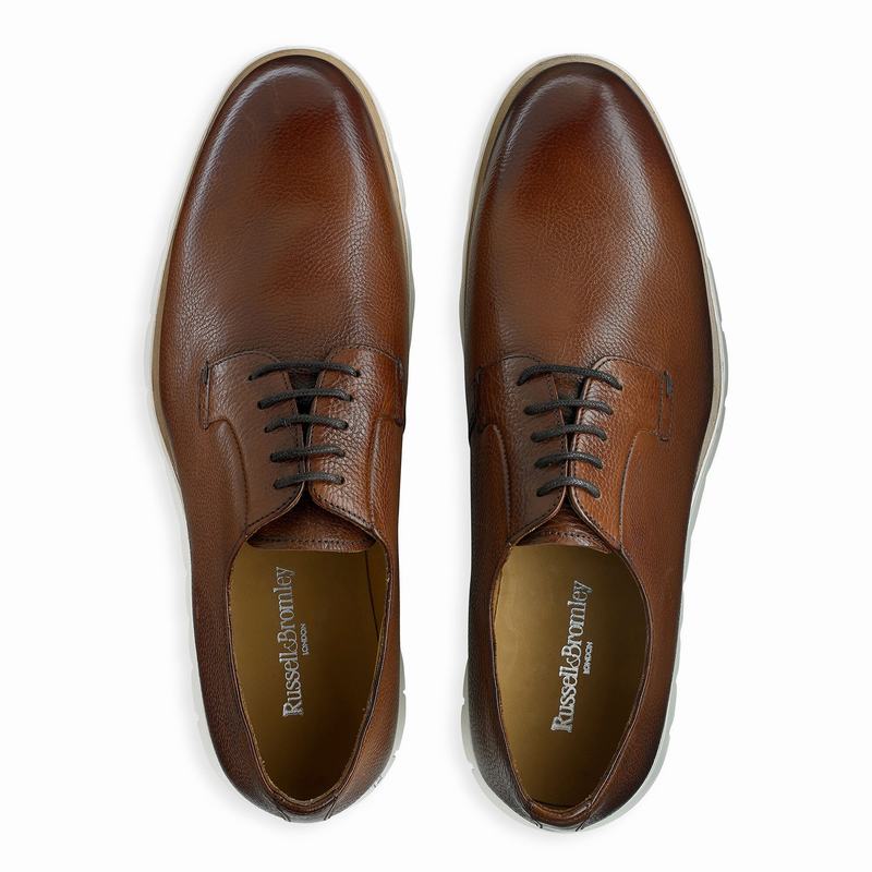 Sapatos de Amarrar Russell And Bromley Socialite Masculino Marrom | XKJ3169MC