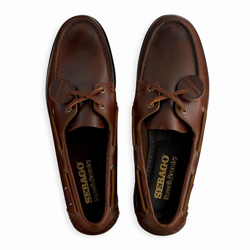 Sapatos de Vela Russell And Bromley Docksides Masculino Marrom | DZM193IJ