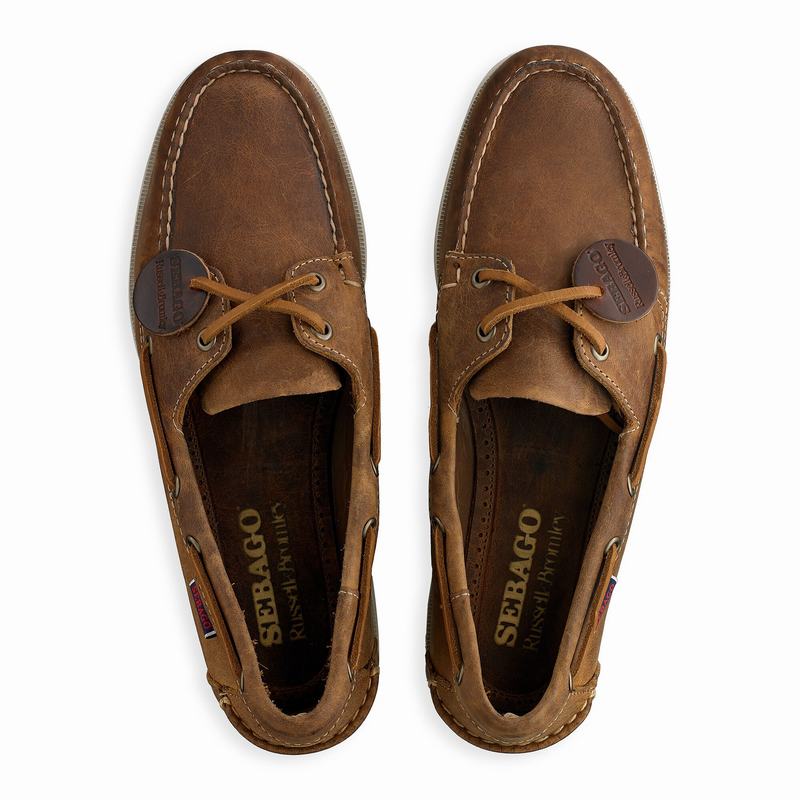 Sapatos de Vela Russell And Bromley Docksides Masculino Marrom | GCP9663AJ