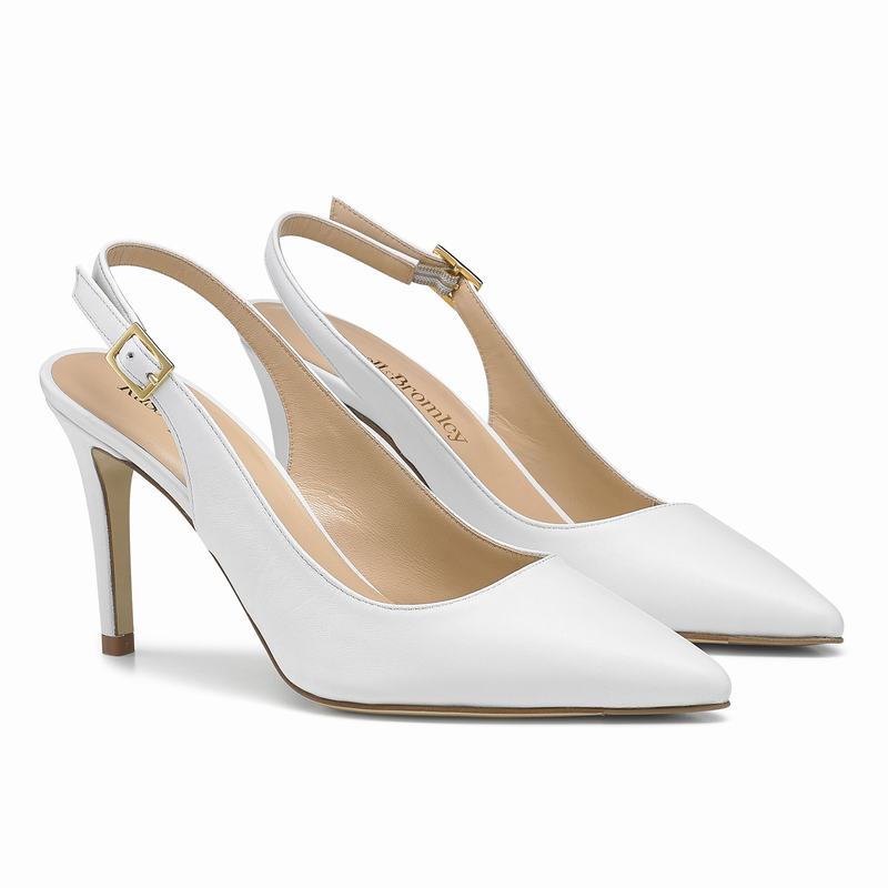 Scarpins Russell And Bromley 85sling Feminino Branco | ZLX2153OV