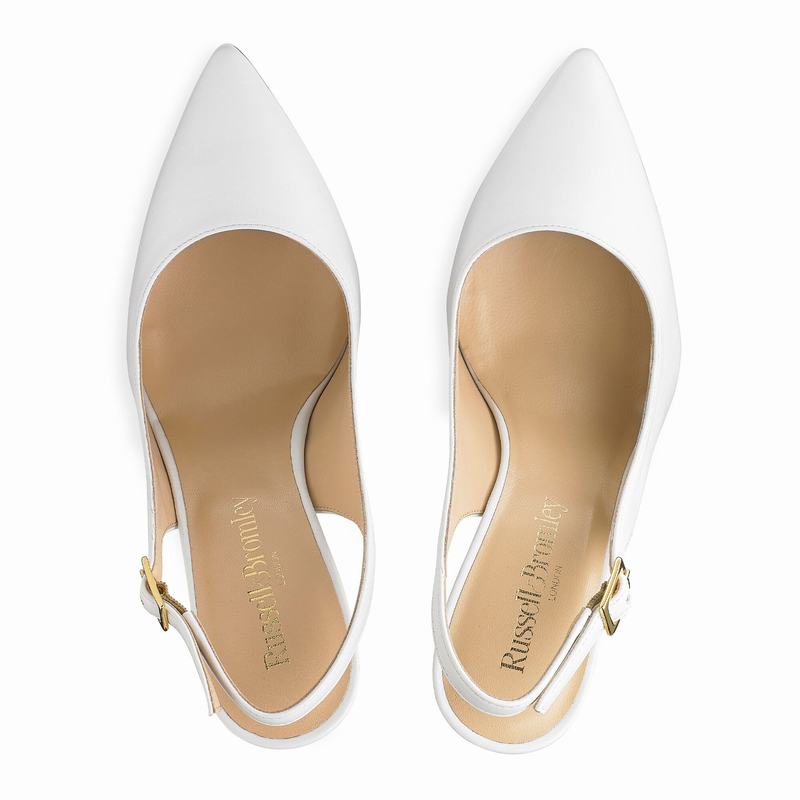 Scarpins Russell And Bromley 85sling Feminino Branco | ZLX2153OV