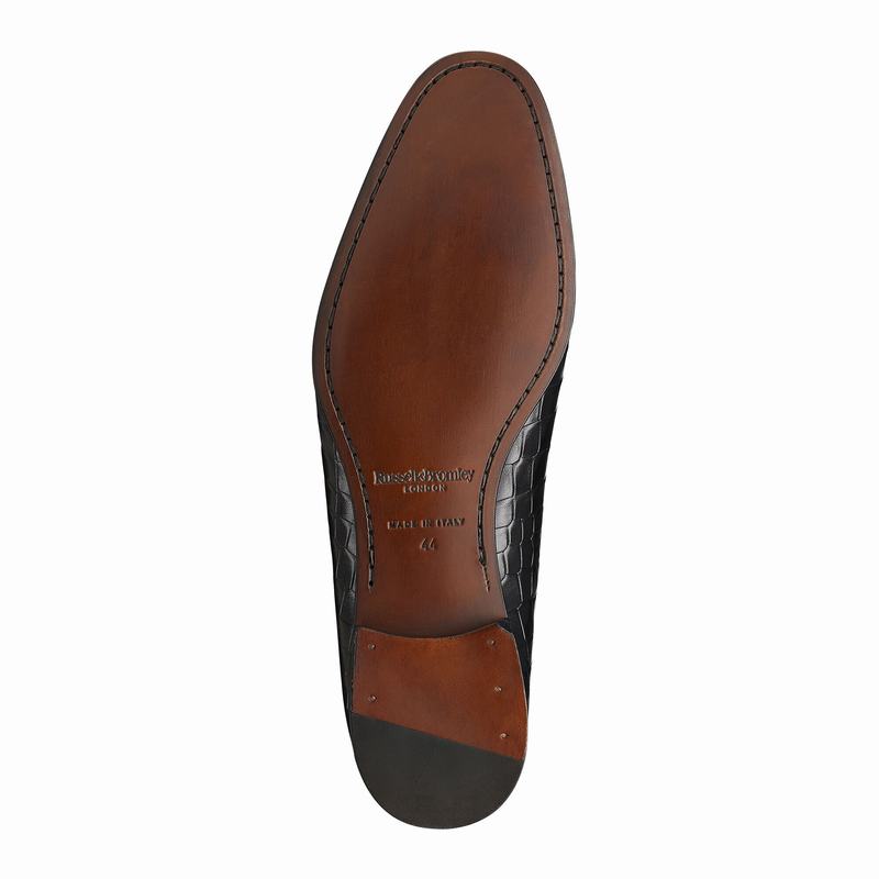 Slip On Russell And Bromley Baron Masculino Pretas | LOR9094JD