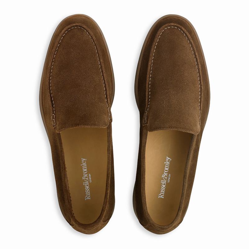 Slip On Russell And Bromley Carmel Masculino Marrom | RNG4881CL