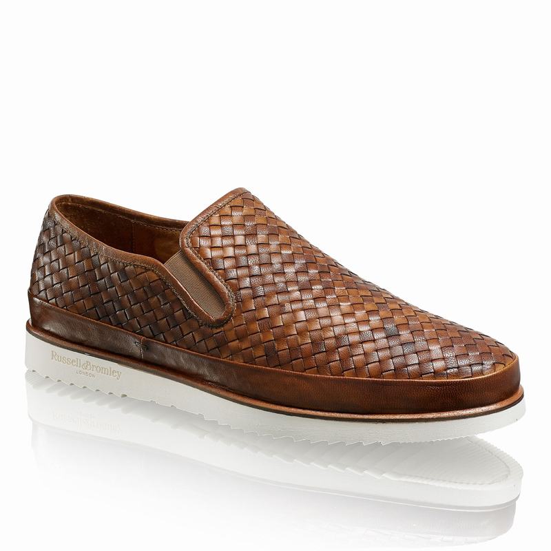 Slip On Russell And Bromley Sanmarino Masculino Marrom | VHW1033PC