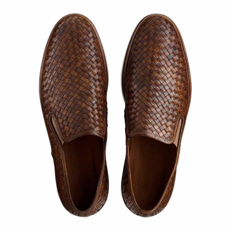 Slip On Russell And Bromley Sanmarino Masculino Marrom | VHW1033PC