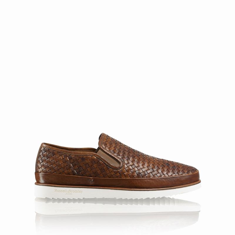 Slip On Russell And Bromley Sanmarino Masculino Marrom | VHW1033PC