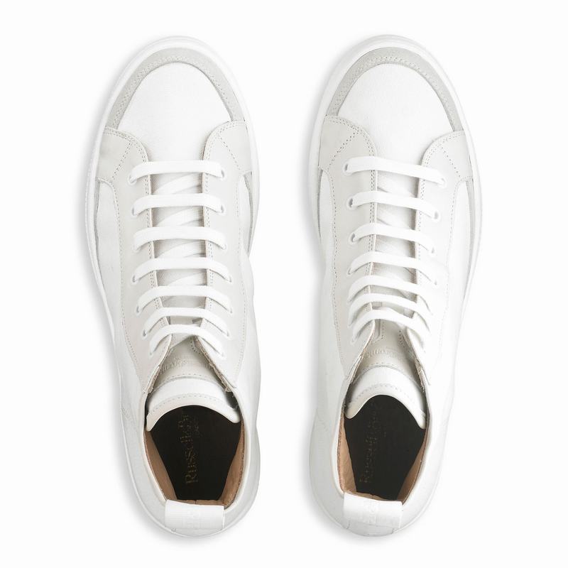 Tenis Alto Russell And Bromley Home Run M Masculino Branco | AQX217EU