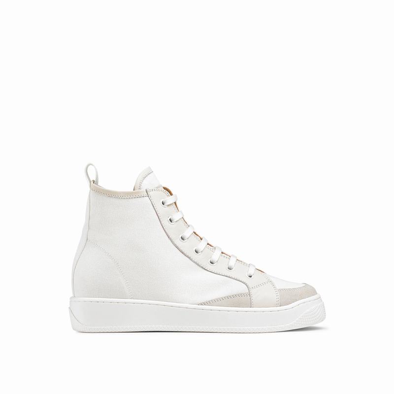 Tenis Alto Russell And Bromley Homerun Feminino Branco | ZNK5130HI