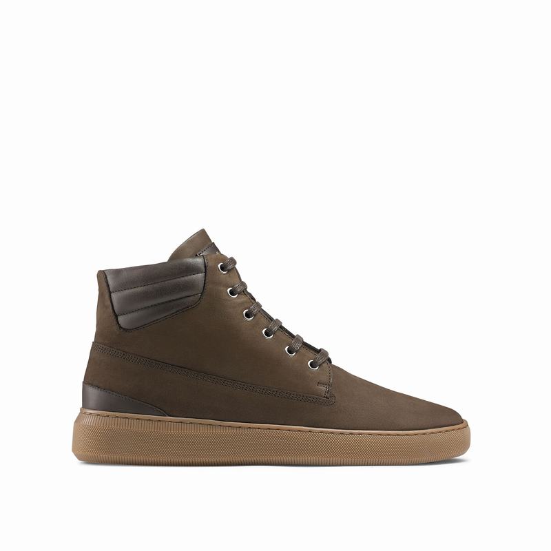 Tenis Alto Russell And Bromley Landmark Masculino Marrom | MOB3768OH