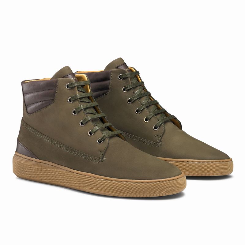 Tenis Alto Russell And Bromley Landmark Masculino Verdes | OEO180HE