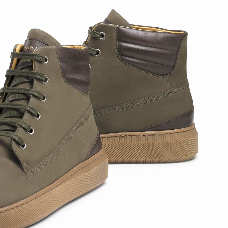 Tenis Alto Russell And Bromley Landmark Masculino Verdes | OEO180HE