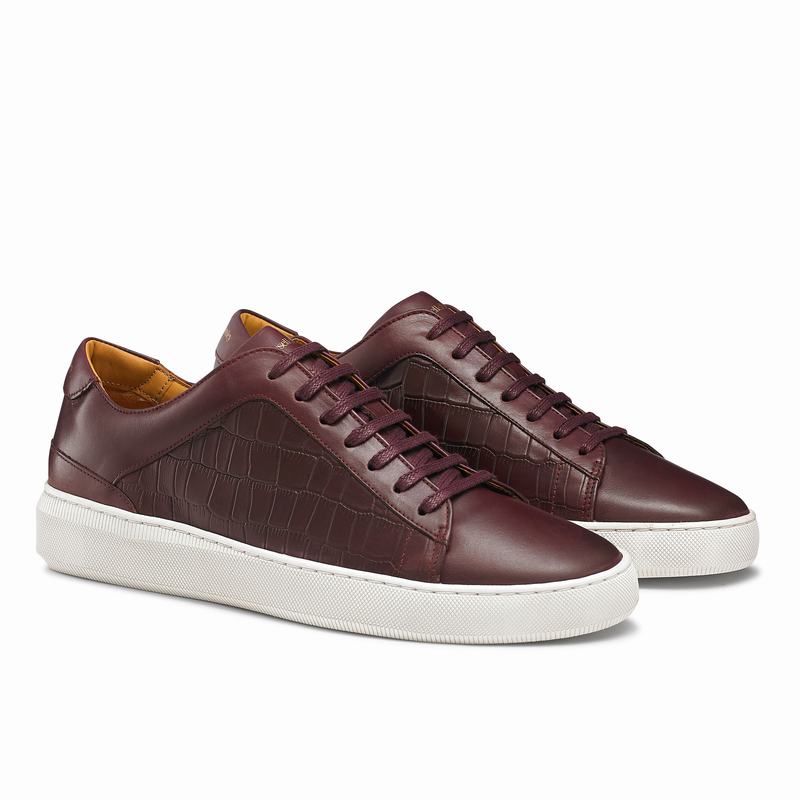 Tenis Baixo Russell And Bromley Clear Run Masculino Vermelhas | JSY5025KW