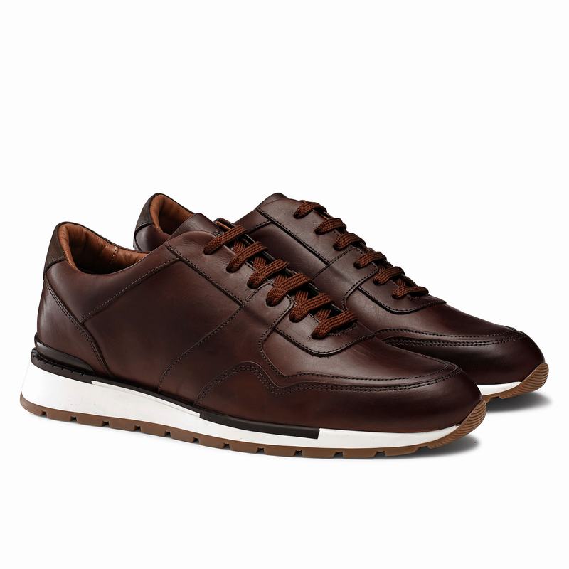 Tenis Baixo Russell And Bromley Lomond Masculino Marrom | EMY963KW