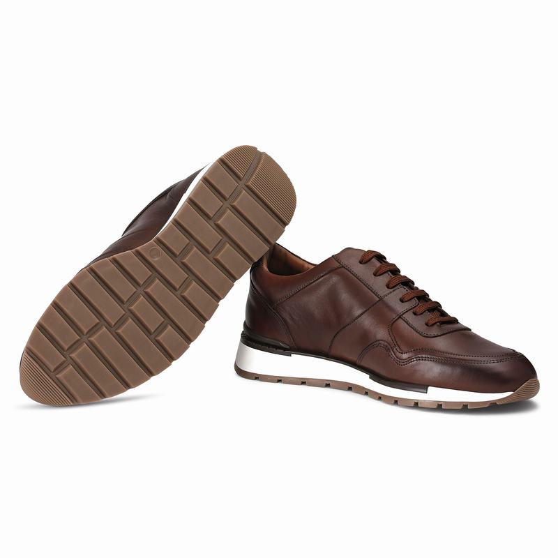 Tenis Baixo Russell And Bromley Lomond Masculino Marrom | EMY963KW