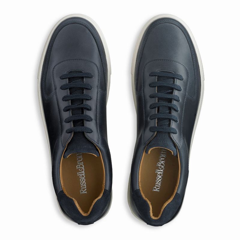 Tenis Baixo Russell And Bromley Outfield Masculino Azuis | TWN717CP