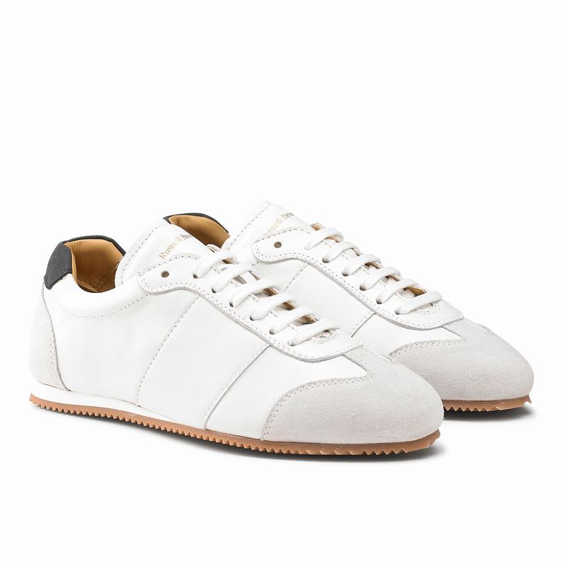 Tenis Baixo Russell And Bromley Pop Up Feminino Branco | IVT9974ZK