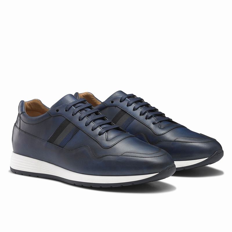 Tenis Baixo Russell And Bromley Run Time Masculino Azuis | JSU2353RZ