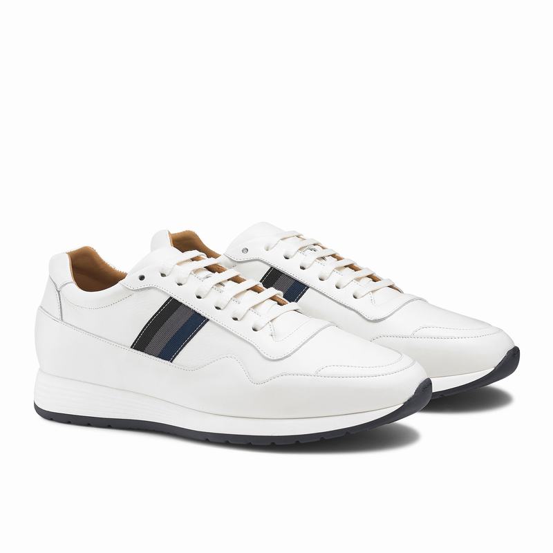 Tenis Baixo Russell And Bromley Run Time Masculino Branco | RYQ5289CG