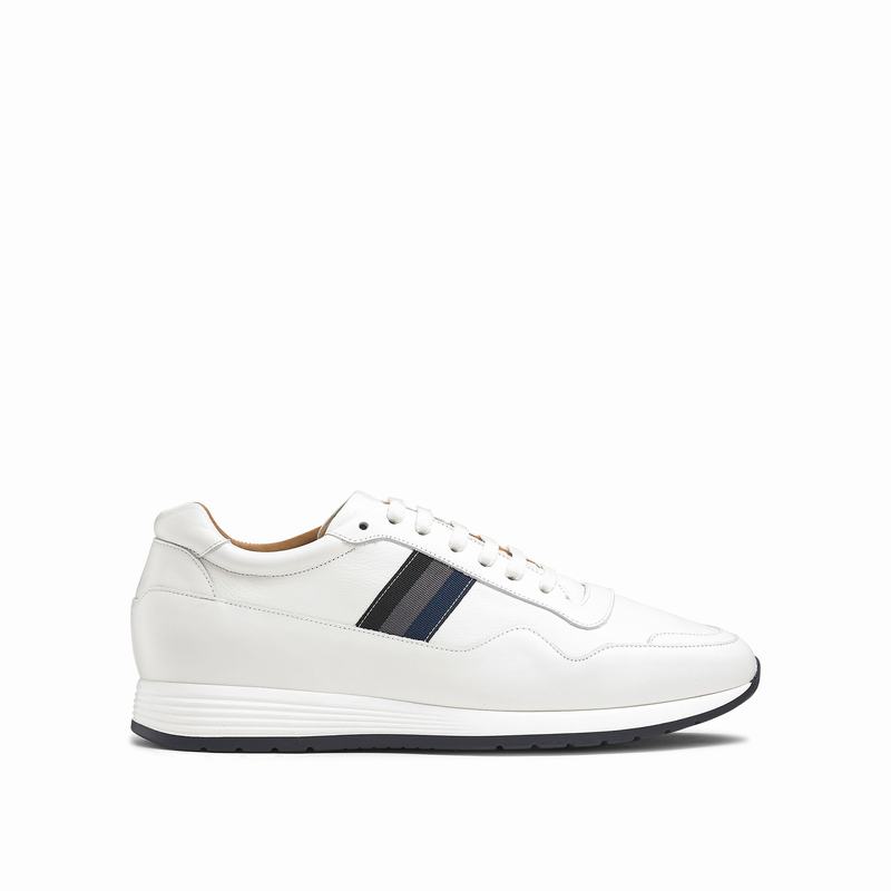 Tenis Baixo Russell And Bromley Run Time Masculino Branco | RYQ5289CG